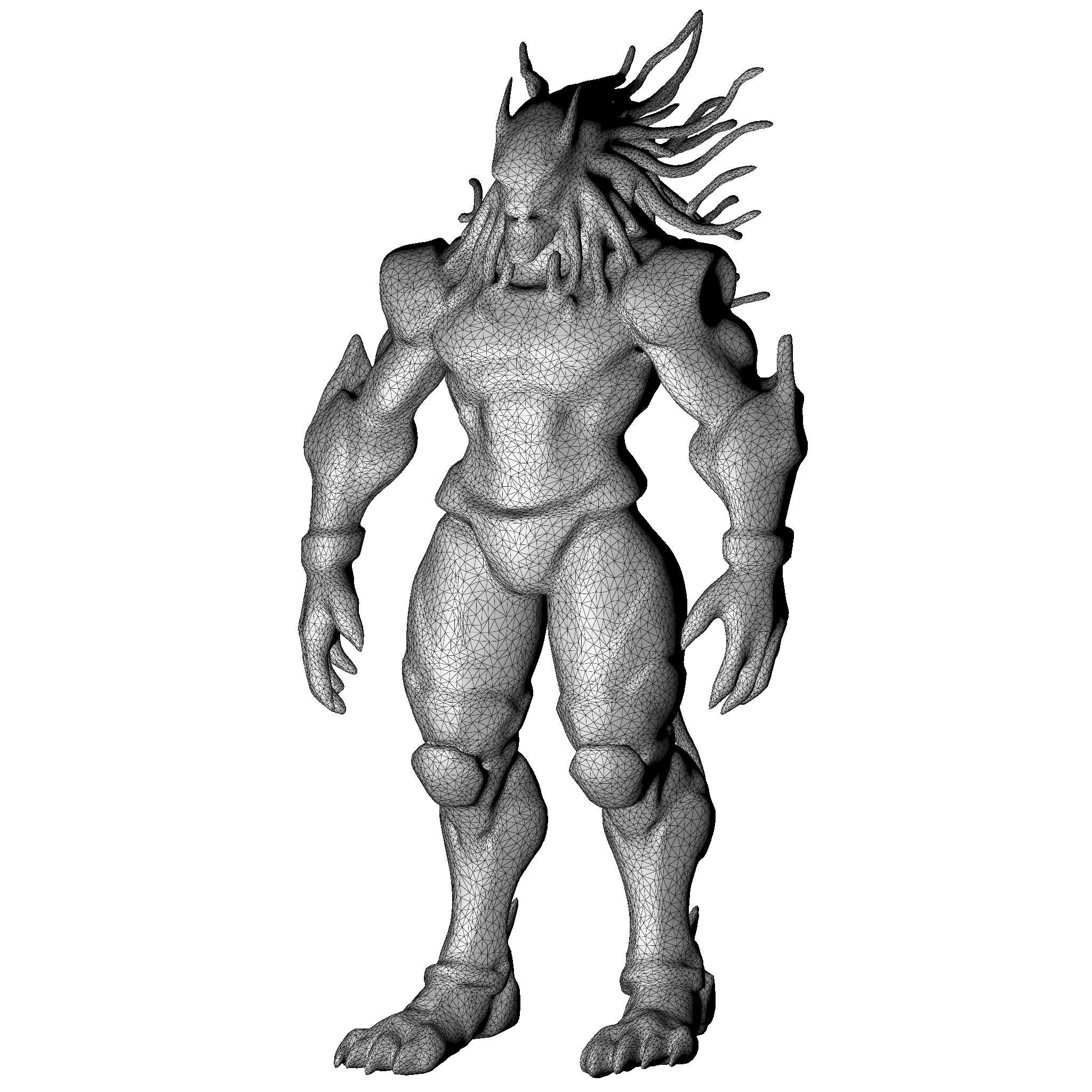 Aquatic Guardian - Iridescent Warrior 3D print model_8