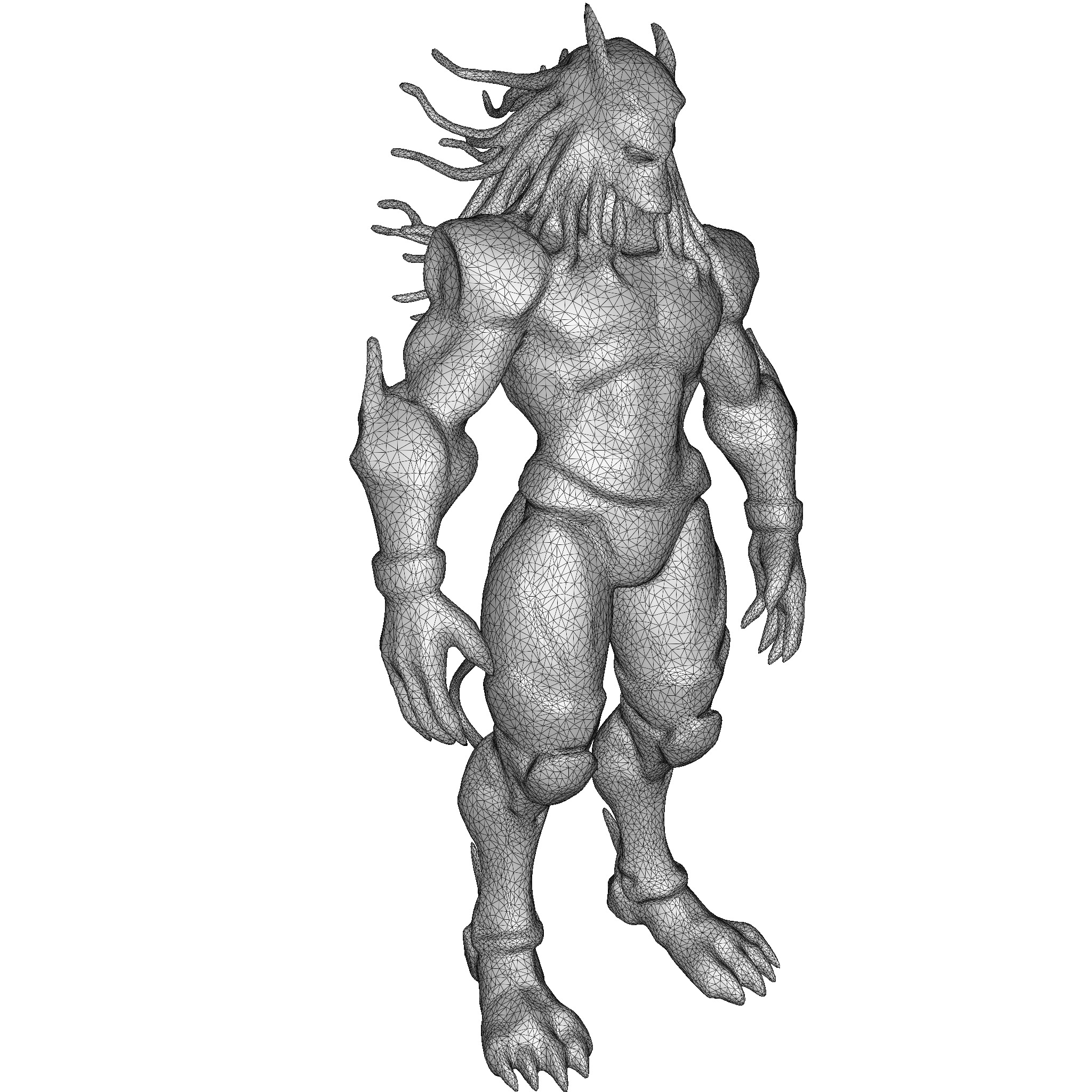 Aquatic Guardian - Iridescent Warrior 3D print model_2