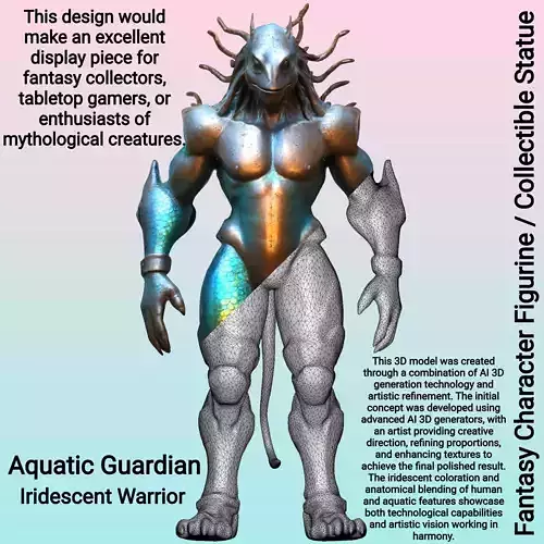 Aquatic Guardian - Iridescent Warrior