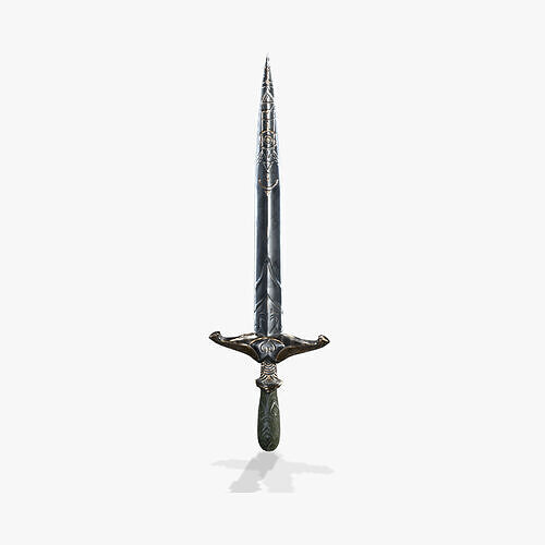 Fantasy Dagger V02 Low-poly 3D model