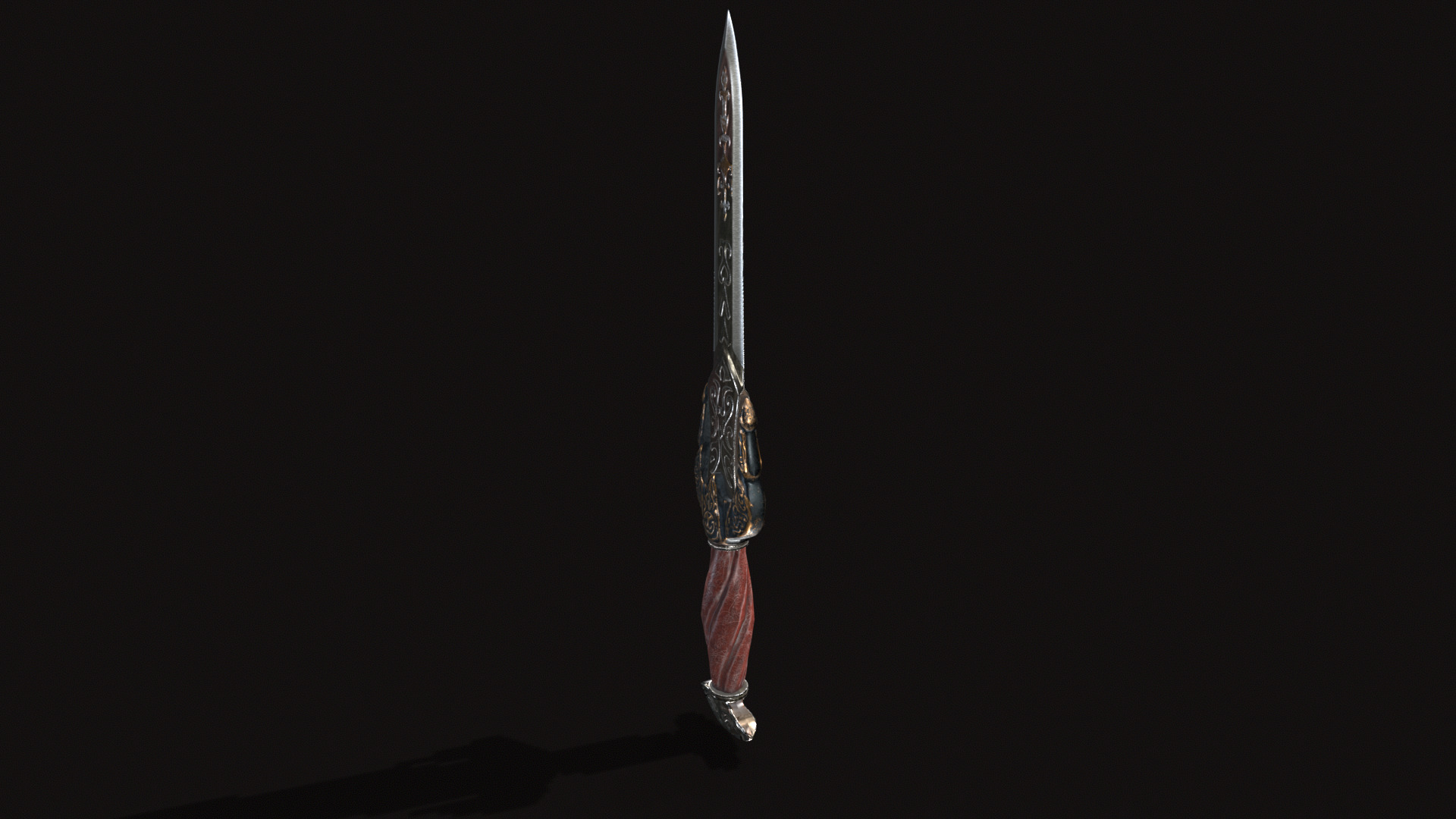 Fantasy Dagger V03 Low-poly 3D model_2