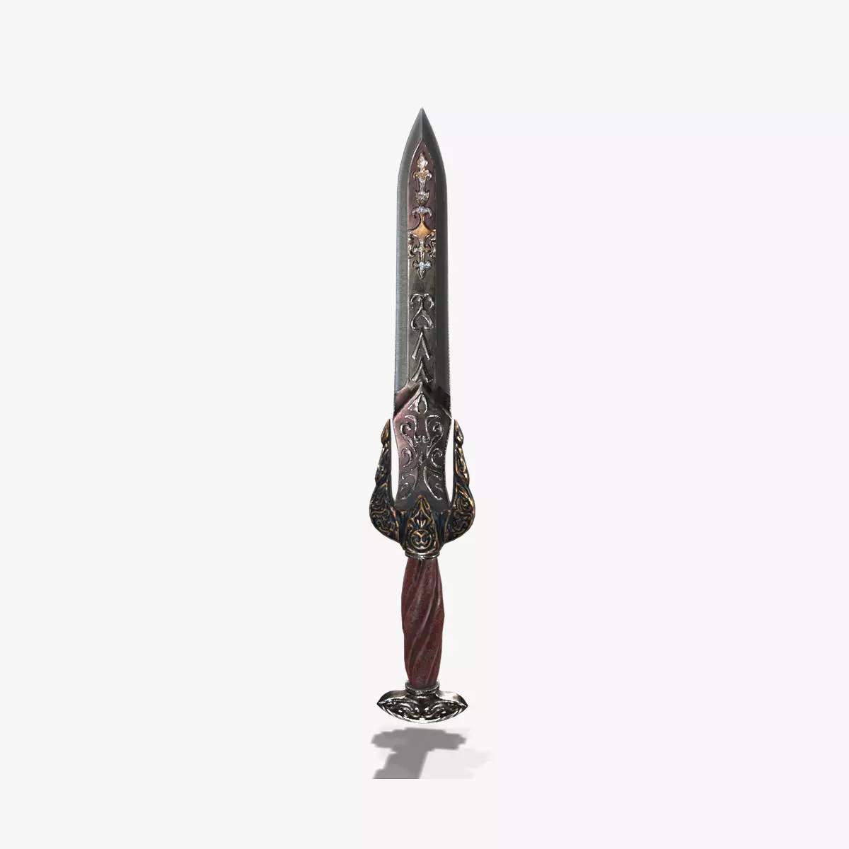 Fantasy Dagger V03 Low-poly 3D model_0