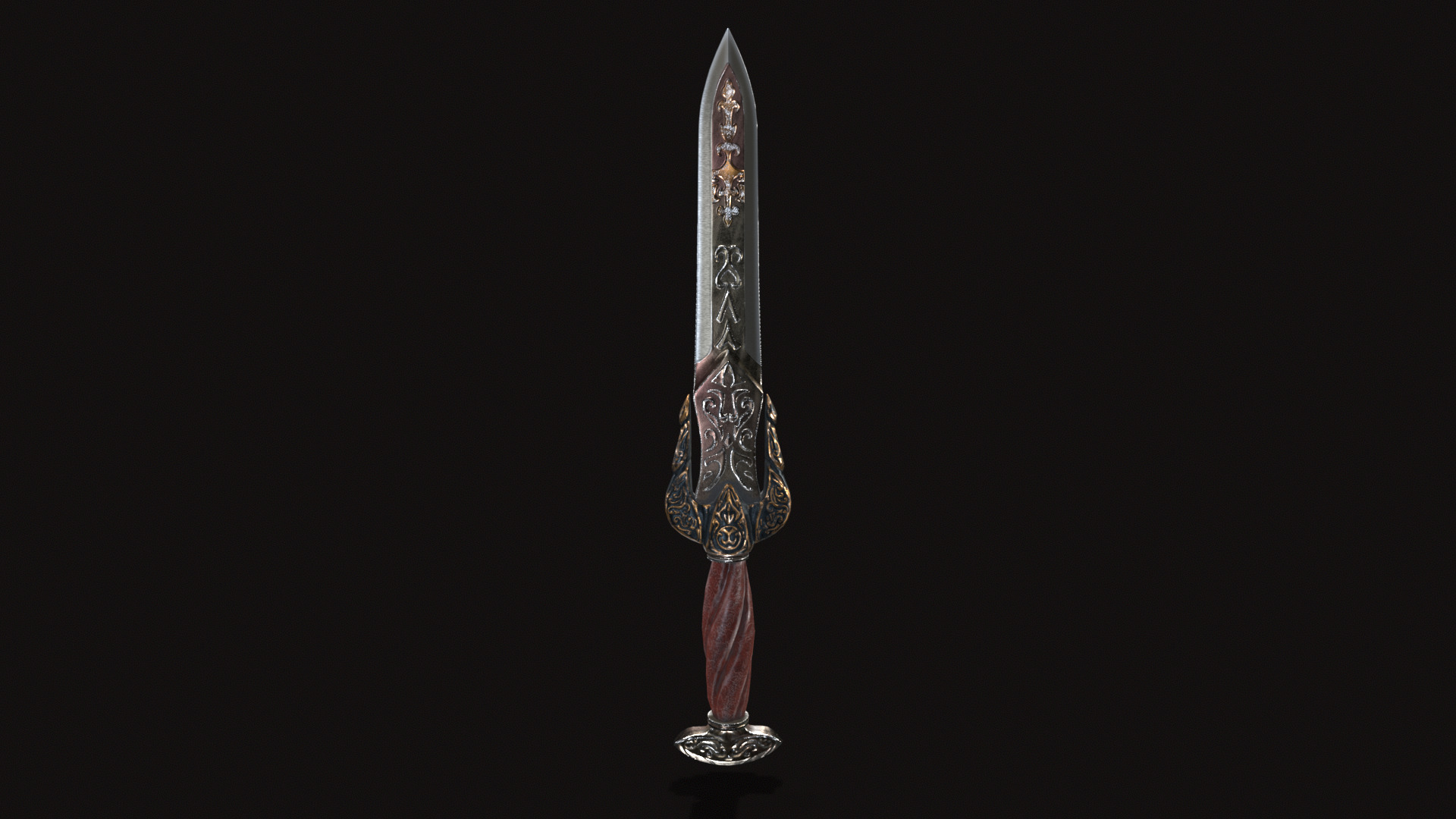 Fantasy Dagger V03 Low-poly 3D model_3