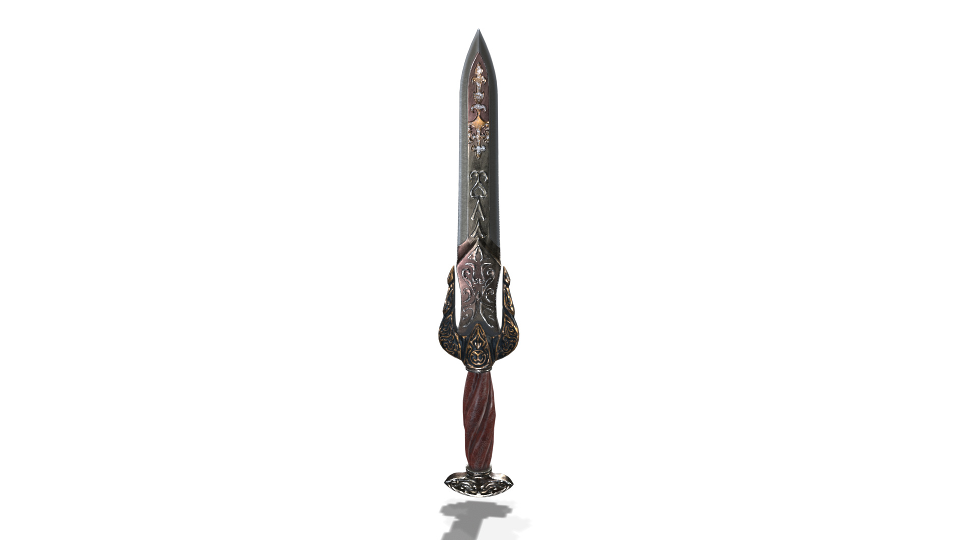 Fantasy Dagger V03 Low-poly 3D model_9