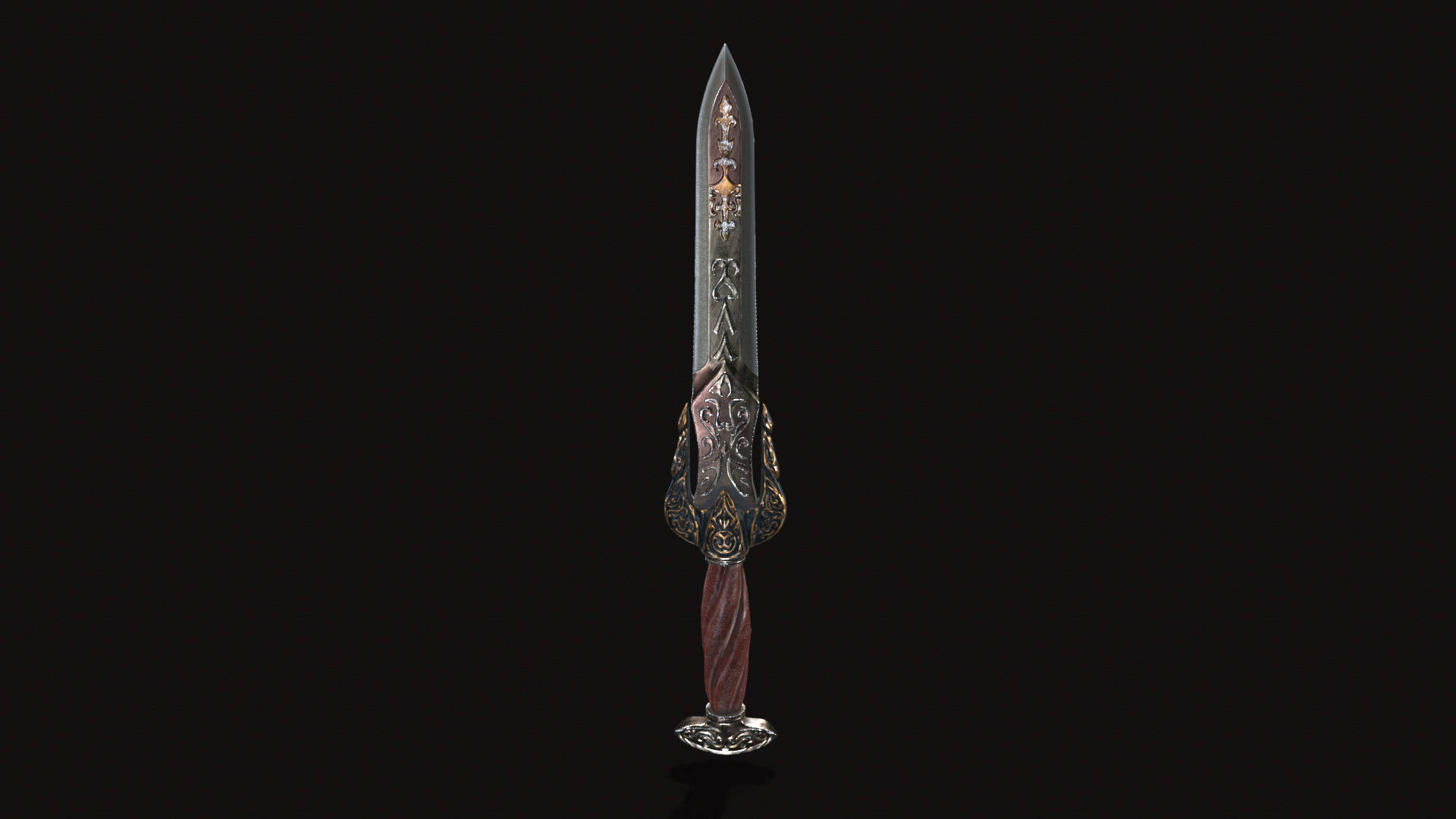 Fantasy Dagger V03 Low-poly 3D model_4
