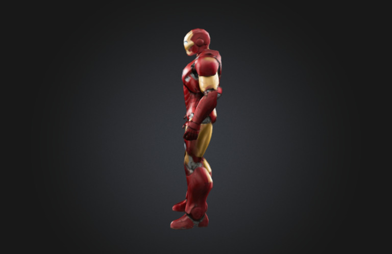 High-Quality Iron Man 3D Model Low-poly 3D model_2