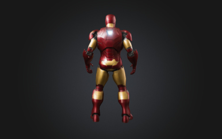 High-Quality Iron Man 3D Model Low-poly 3D model_1