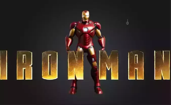High-Quality Iron Man 3D Model 