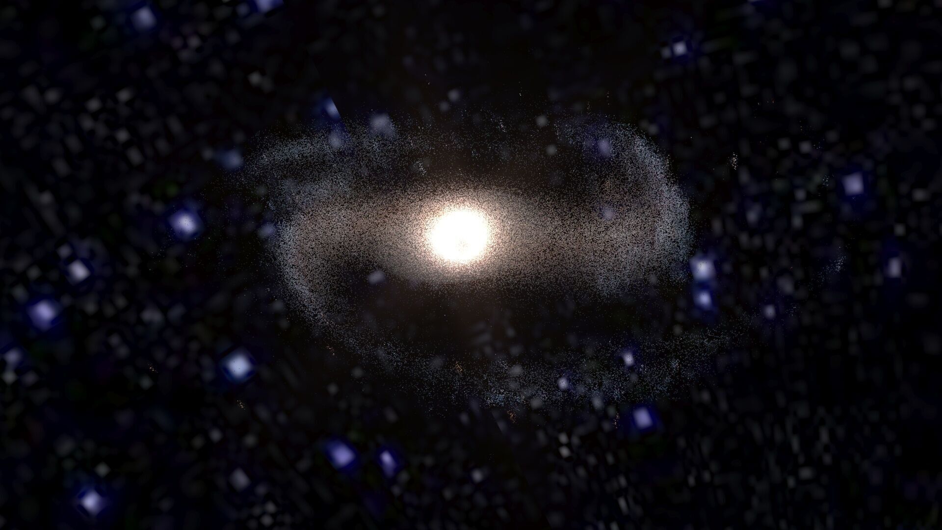 Barred Spiral Galaxy 3D model_4