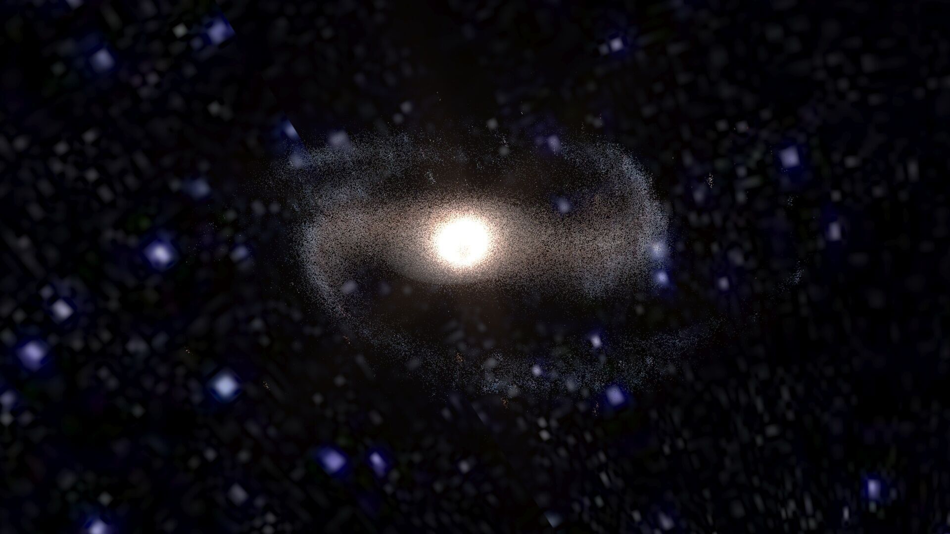 Barred Spiral Galaxy 3D model_2