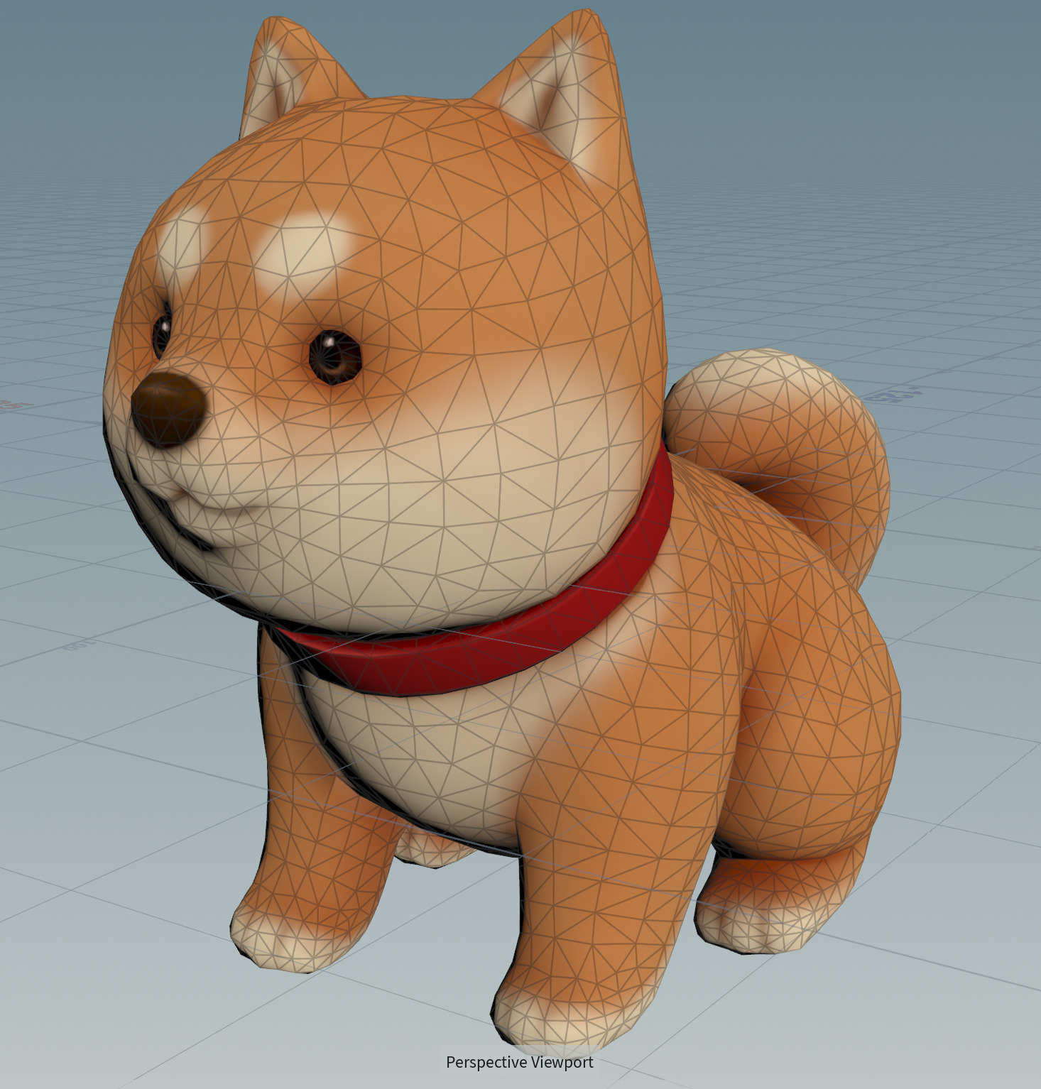 8 animals textured low poly models Low-poly 3D model_2