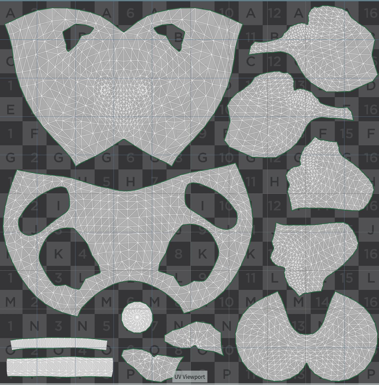 8 animals textured low poly models Low-poly 3D model_1