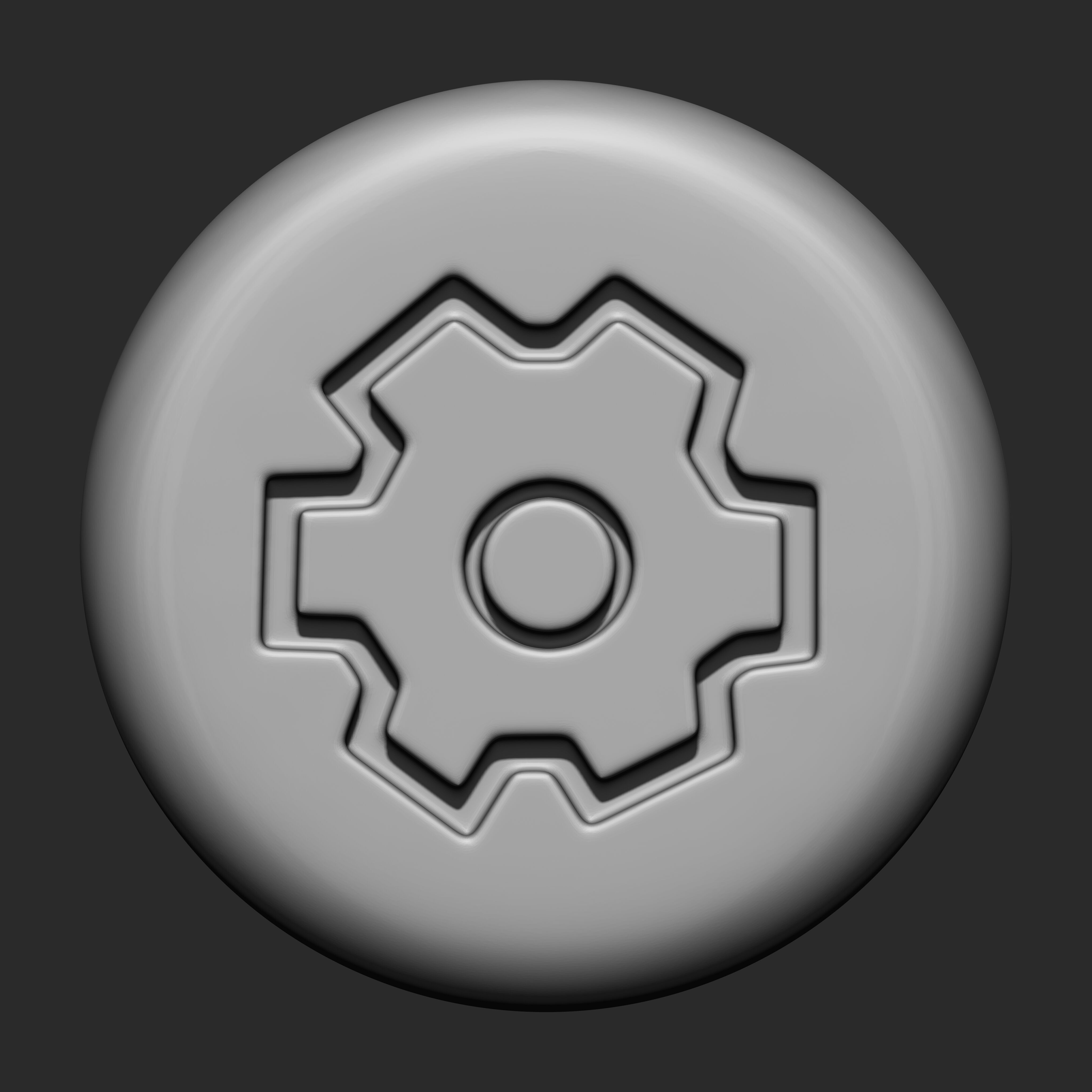 Stylized Game buttons IMM Brushes 13 in one 3D model_21