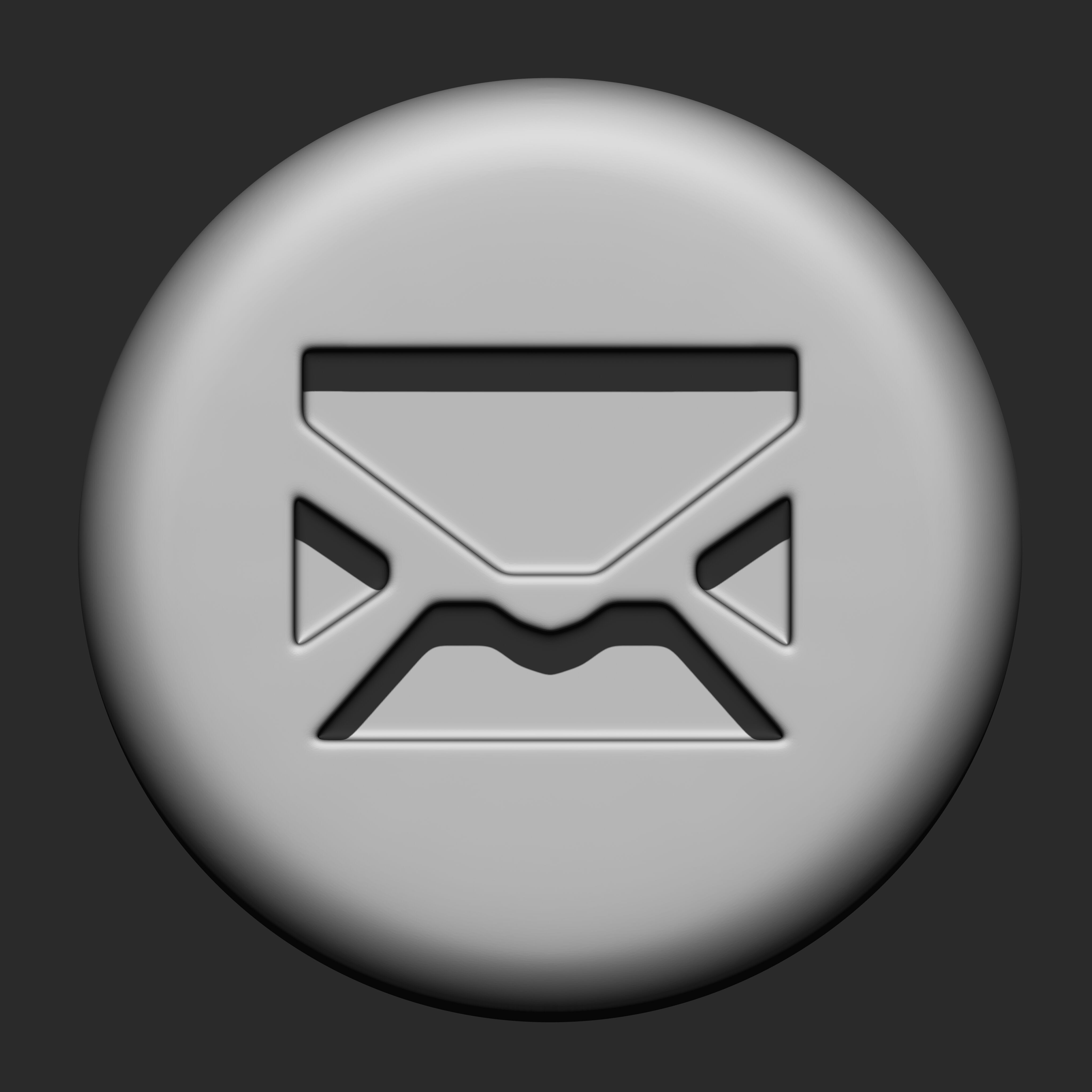 Stylized Game buttons IMM Brushes 13 in one 3D model_9