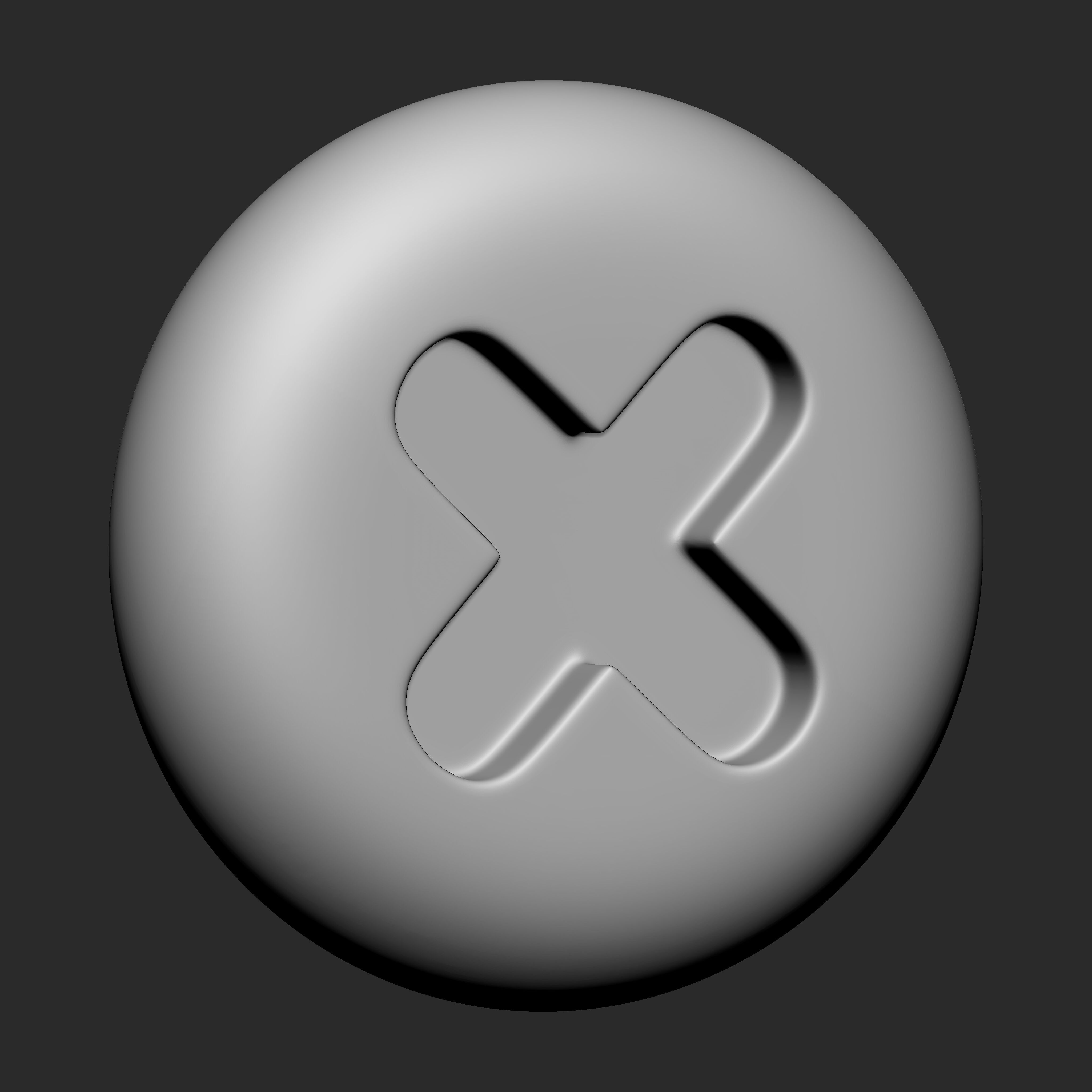 Stylized Game buttons IMM Brushes 13 in one 3D model_5