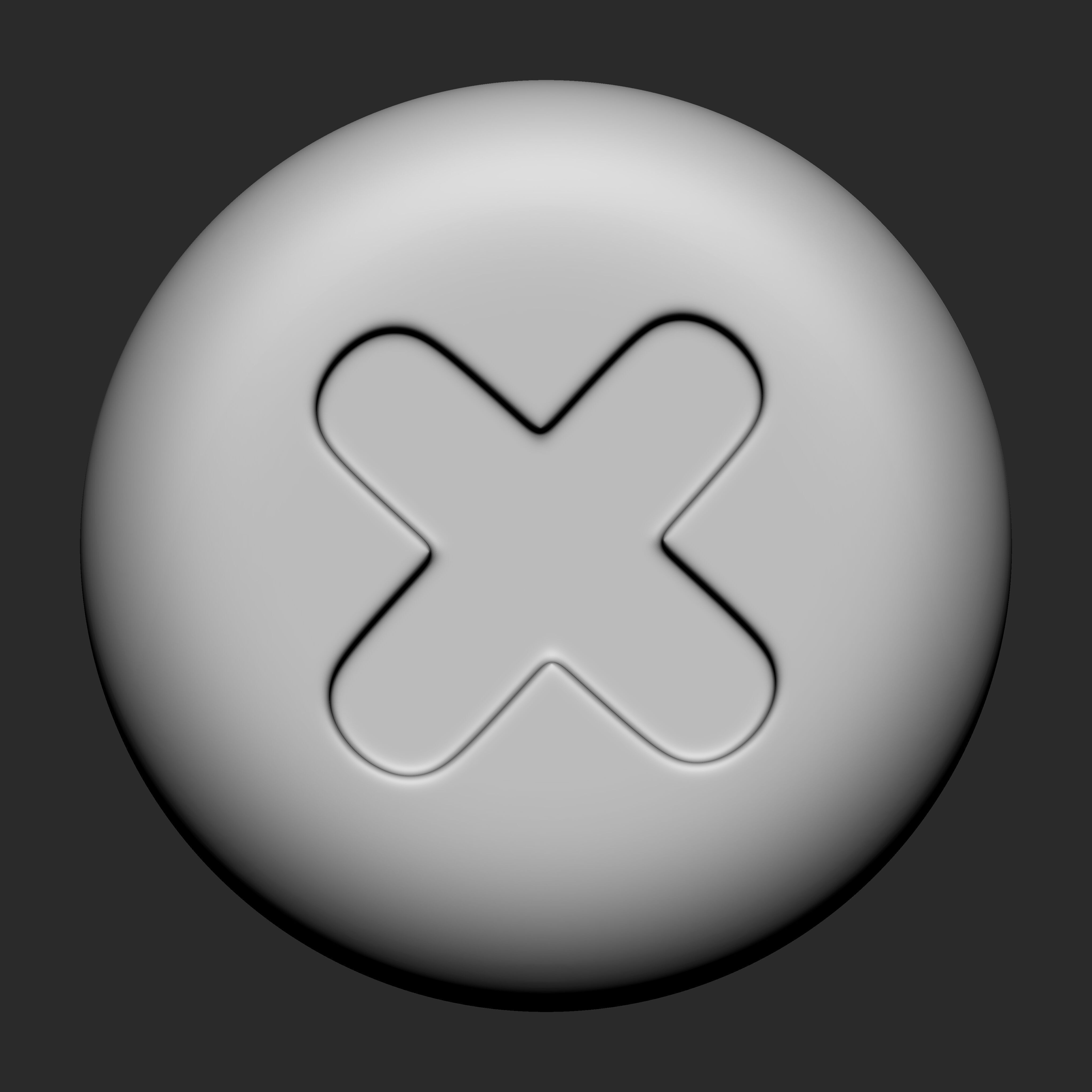 Stylized Game buttons IMM Brushes 13 in one 3D model_12