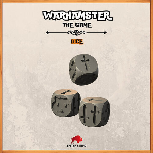 Warhamster The Game - Dice 3D print model