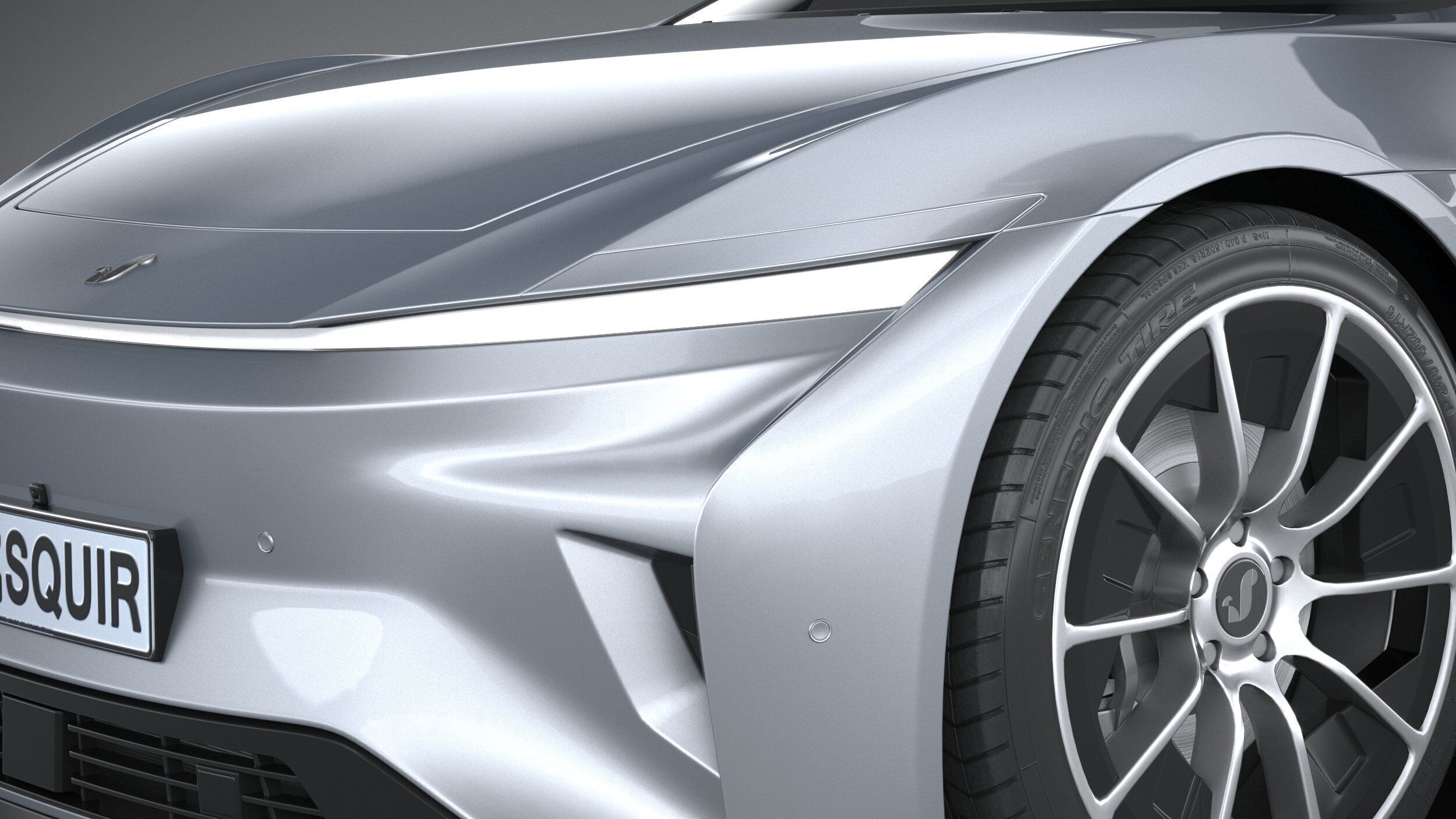Generic Sedan v1 2025 3D model_14