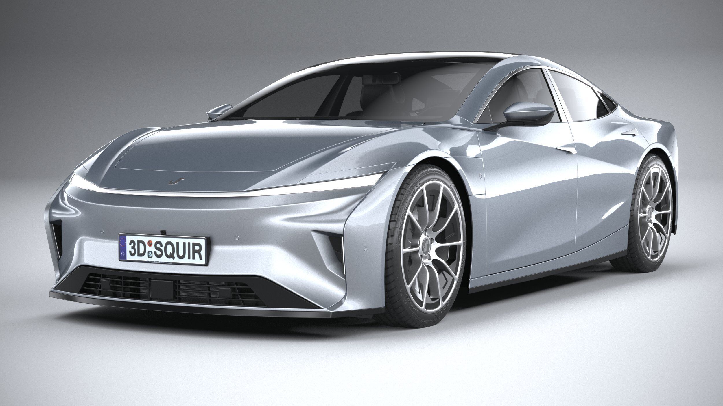 Generic Sedan v1 2025 3D model_2