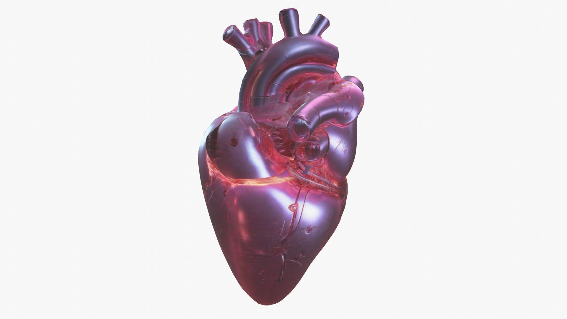 Cybernetic Heart 3D Model SciFi Biomechanical Asset 3D model_10