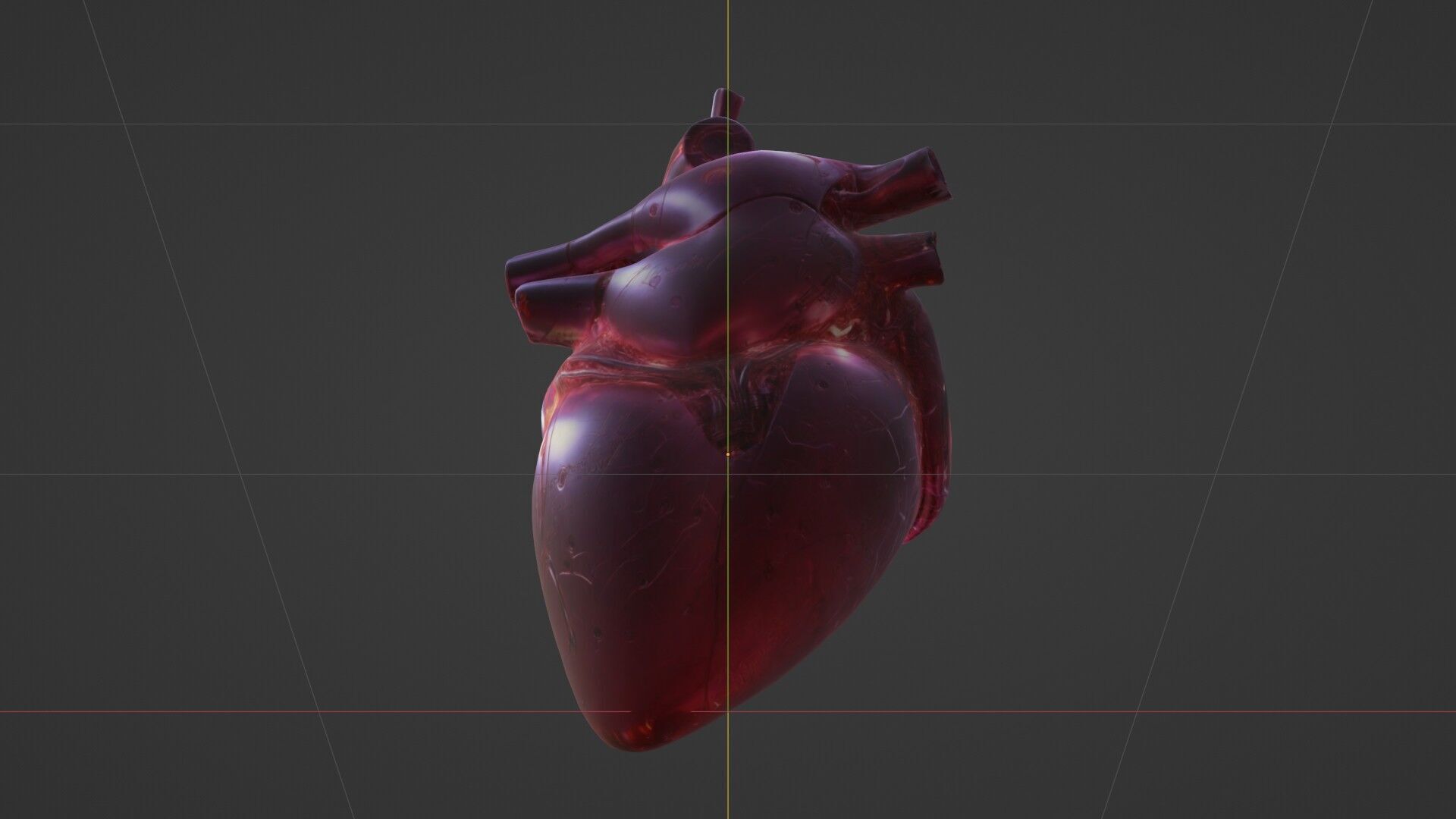 Cybernetic Heart 3D Model SciFi Biomechanical Asset 3D model_18