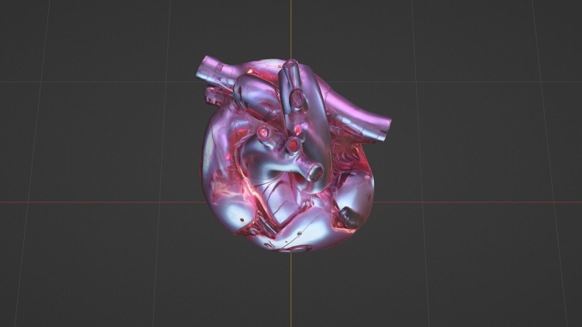 Cybernetic Heart 3D Model SciFi Biomechanical Asset 3D model_20
