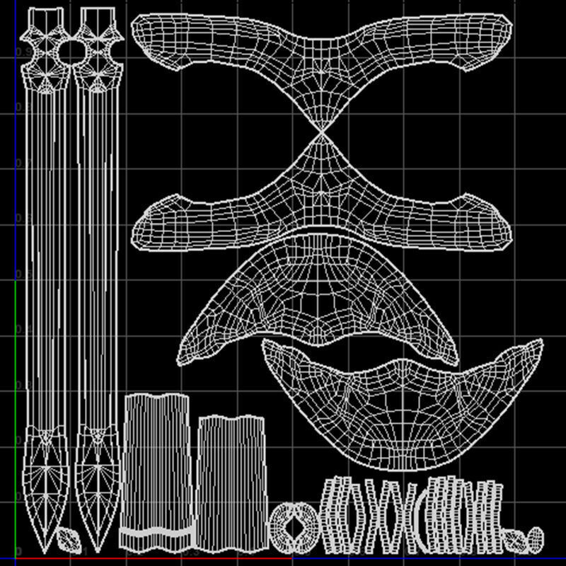 Fantasy Sword V01 Low-poly 3D model_11