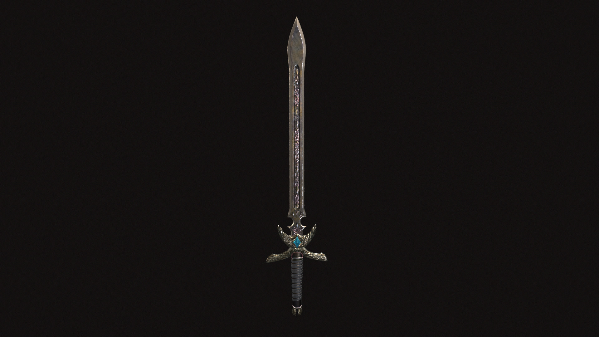 Fantasy Sword V01 Low-poly 3D model_8