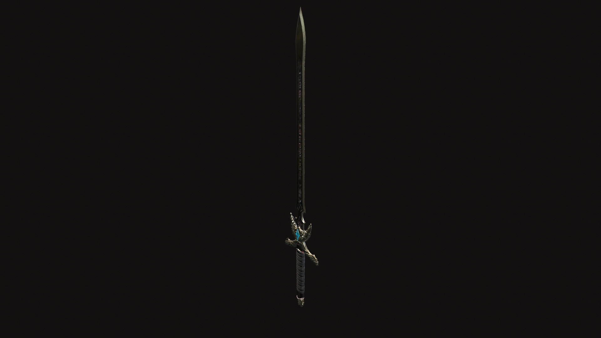 Fantasy Sword V01 Low-poly 3D model_7
