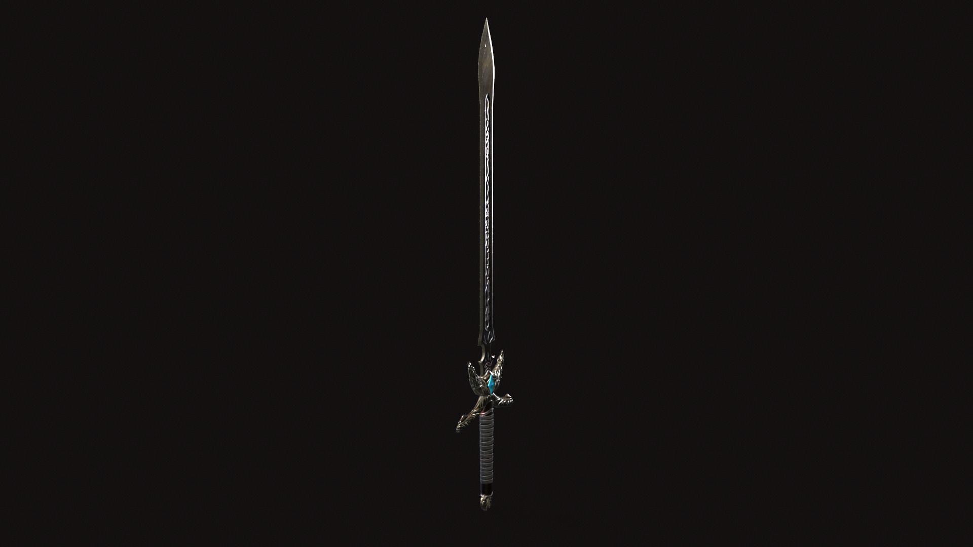 Fantasy Sword V01 Low-poly 3D model_2