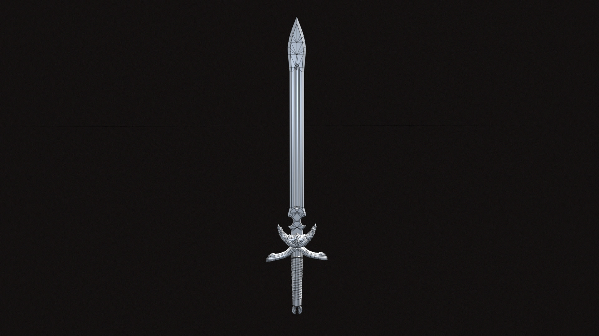 Fantasy Sword V01 Low-poly 3D model_9