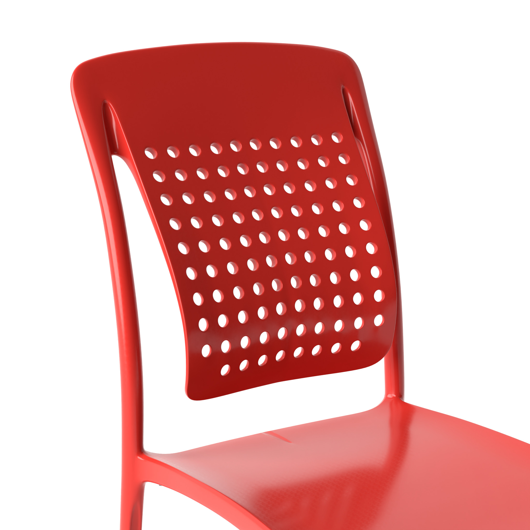 Plastic Chair 3D Model  Low-poly 3D model_4