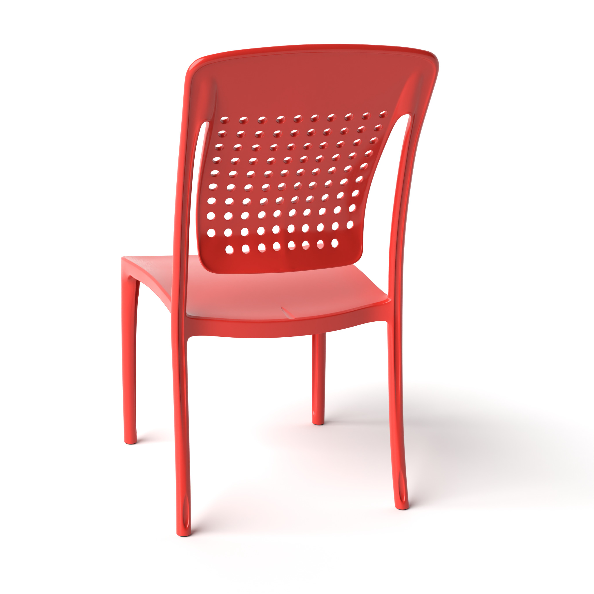 Plastic Chair 3D Model  Low-poly 3D model_5