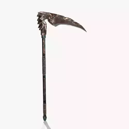 Fantasy Scythe V02 Low-poly 3D model