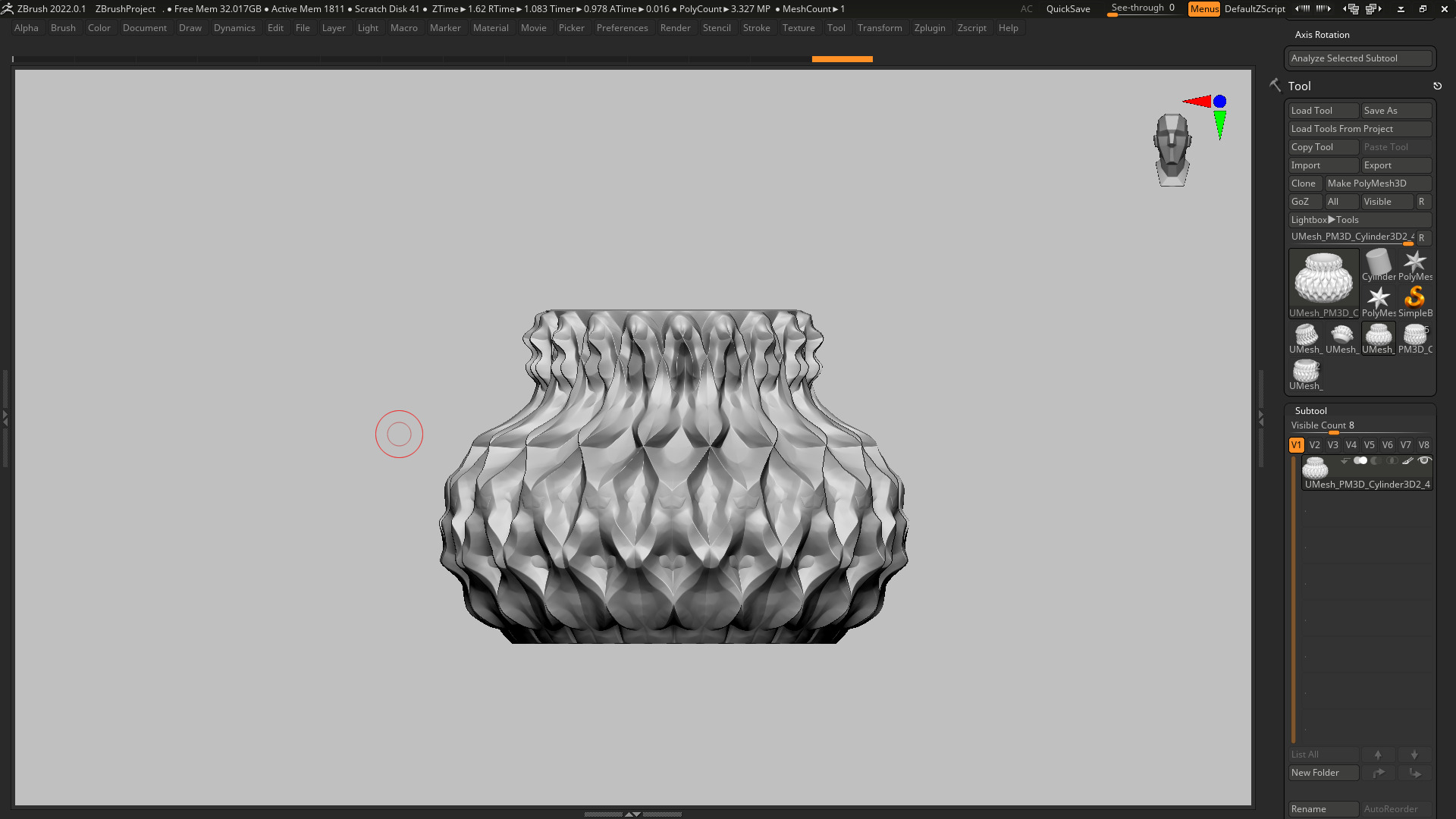 vase 3d print 377 3D print model_4