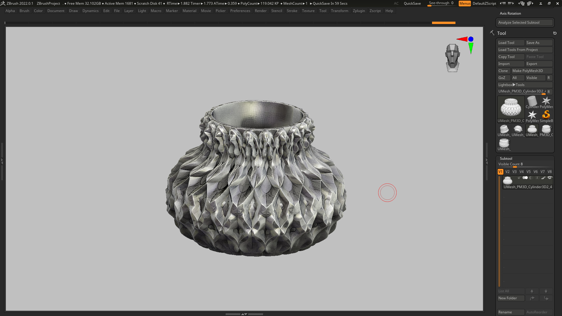 vase 3d print 377 3D print model_5