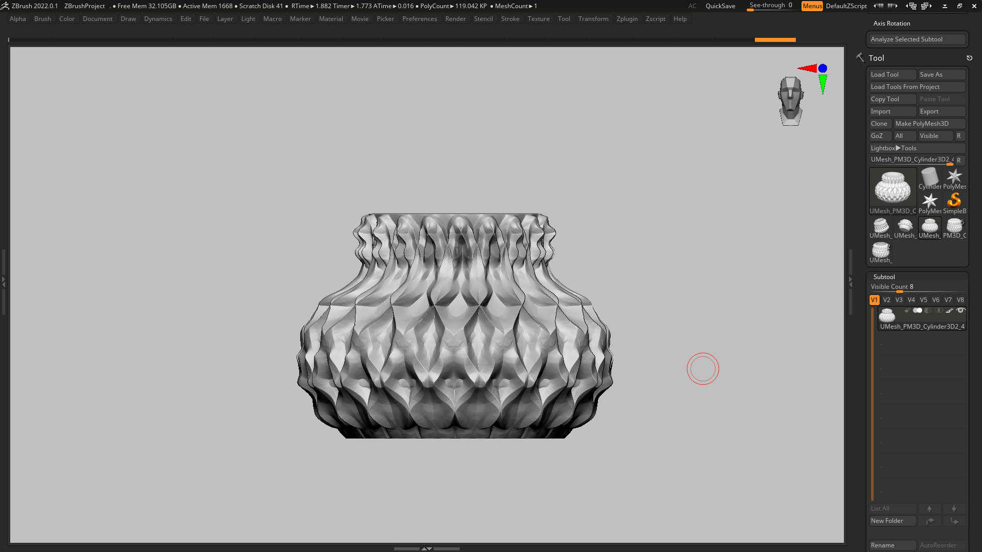 vase 3d print 377 3D print model_7