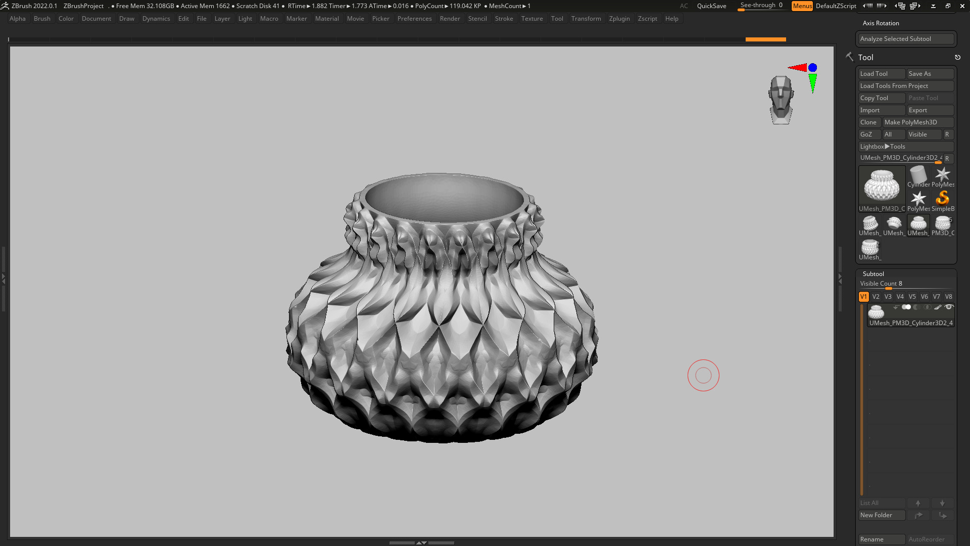 vase 3d print 377 3D print model_6