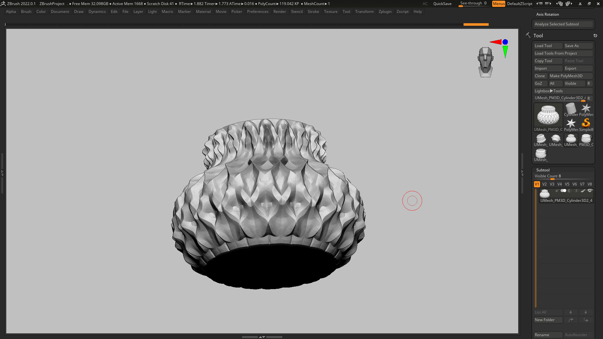 vase 3d print 377 3D print model_8