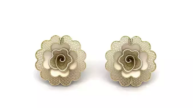  DUBAI DESIGN EARRING 3D PRINTABLE MODEL  3D print model