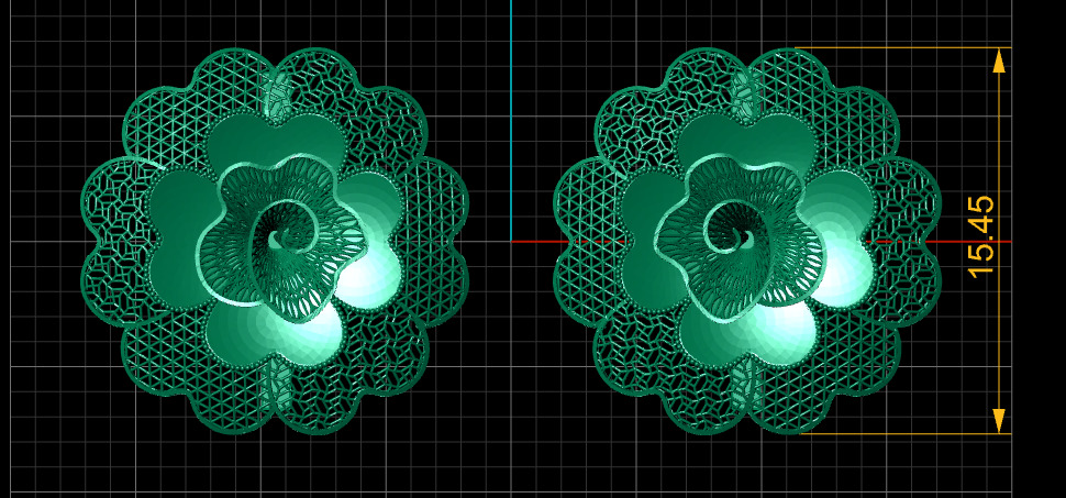  DUBAI DESIGN EARRING 3D PRINTABLE MODEL  3D print model_4