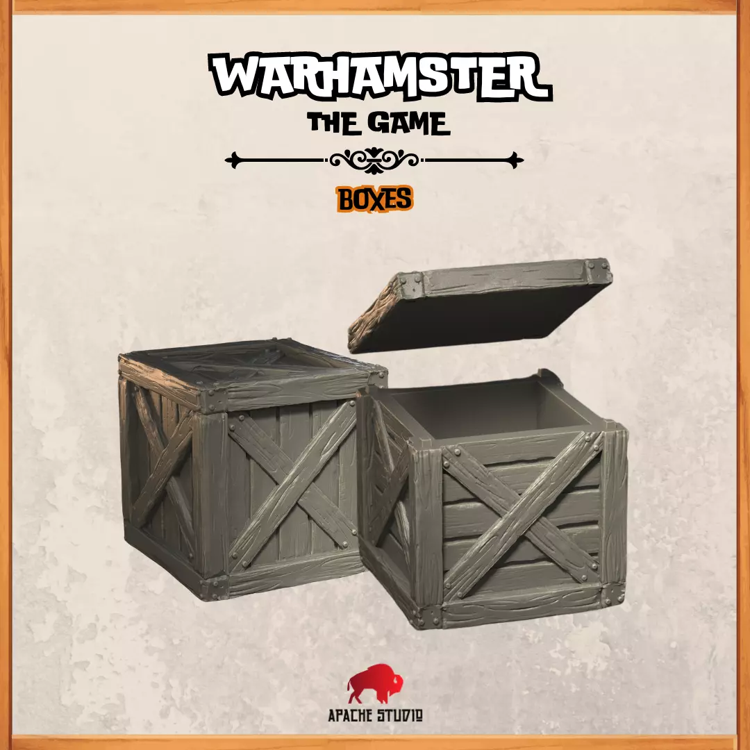 Warhamster The Game - Boxes  3D print model_0