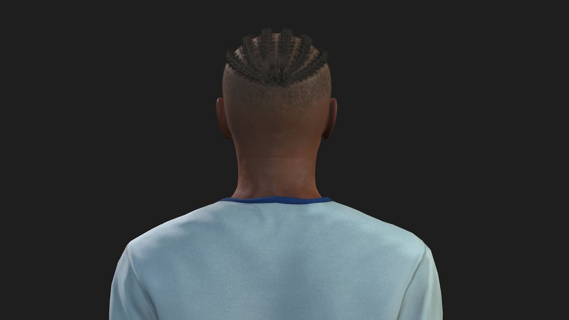 Realistic Black Male 3D Model Fully Rigged And Textured 3D model_5