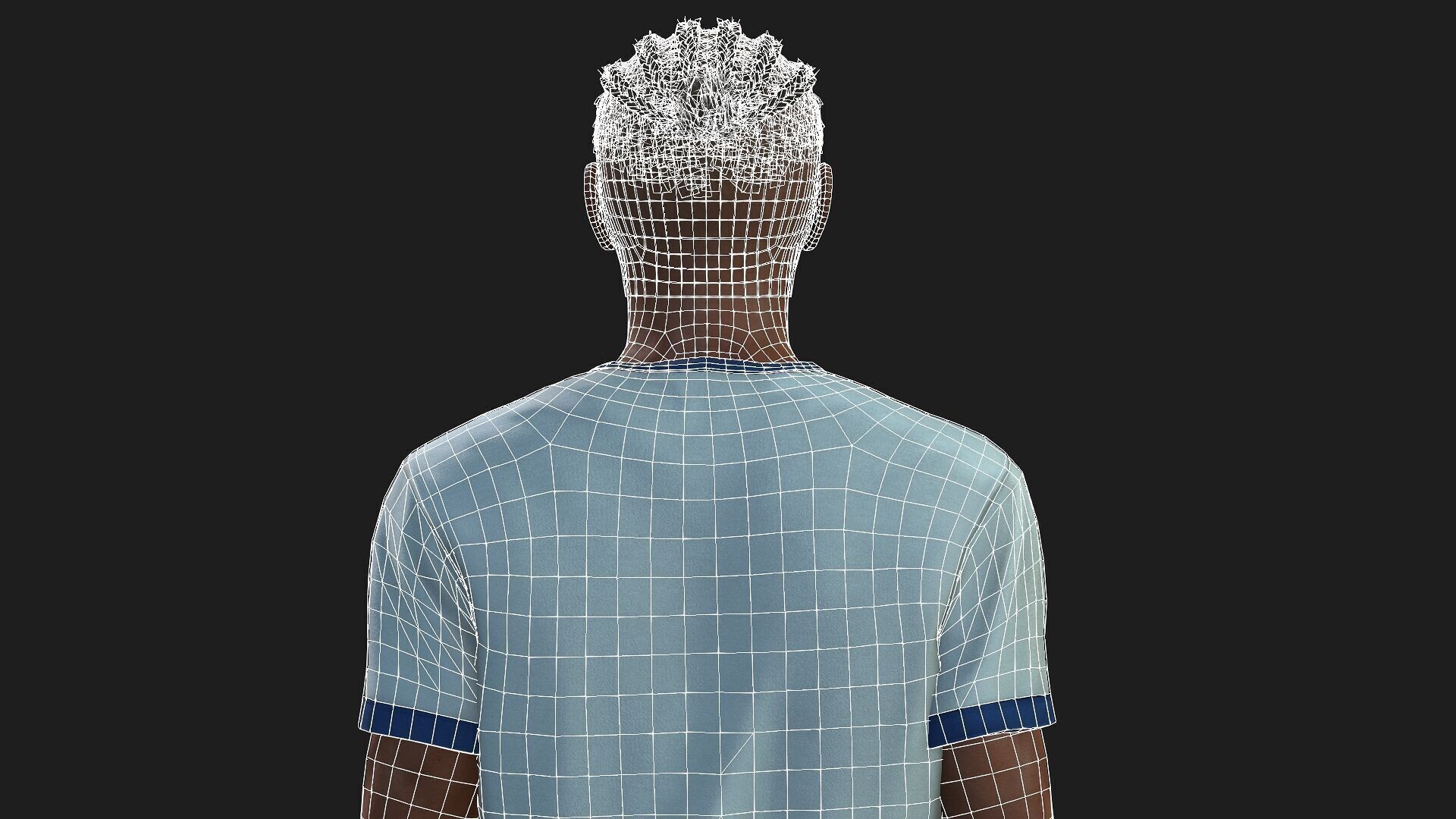 Realistic Black Male 3D Model Fully Rigged And Textured 3D model_15