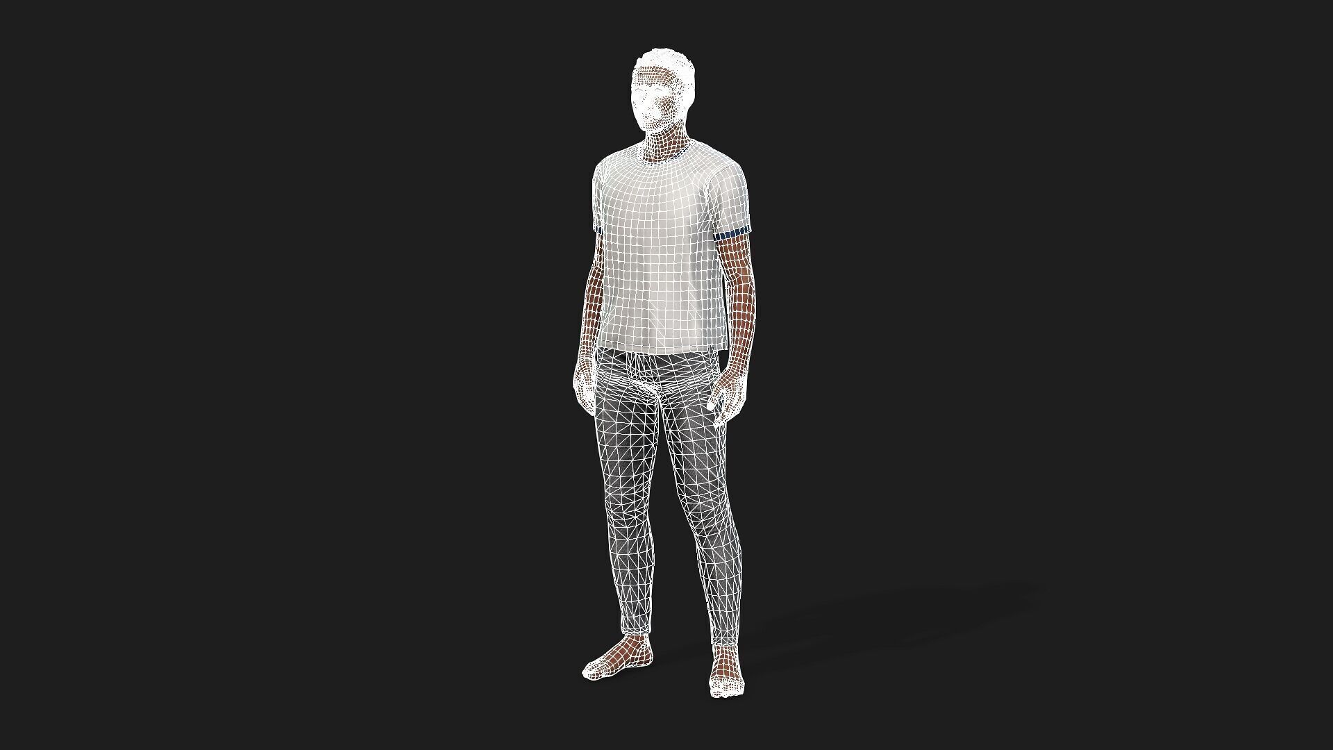 Realistic Black Male 3D Model Fully Rigged And Textured 3D model_11