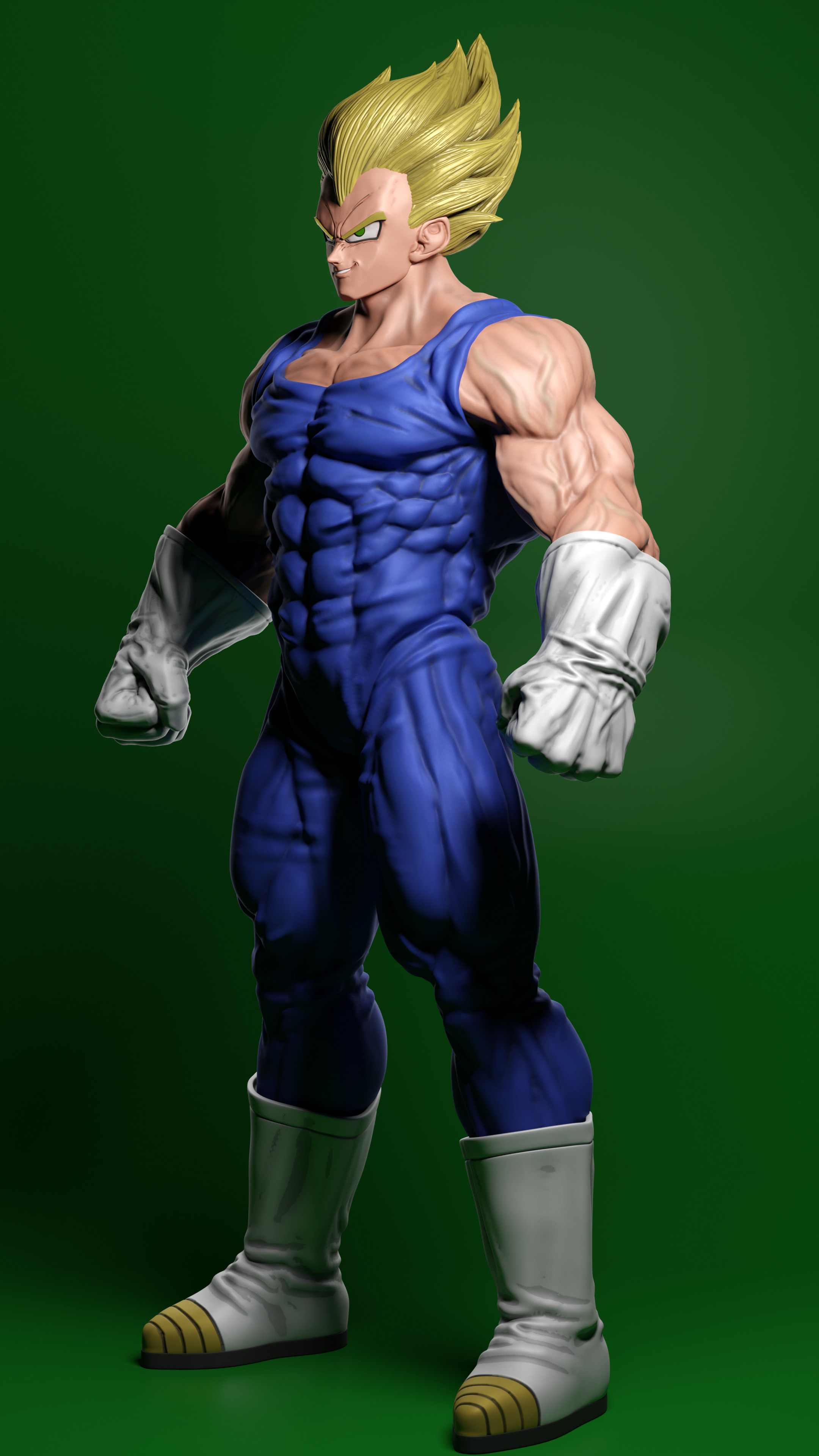 Vegeta 3D print model_3