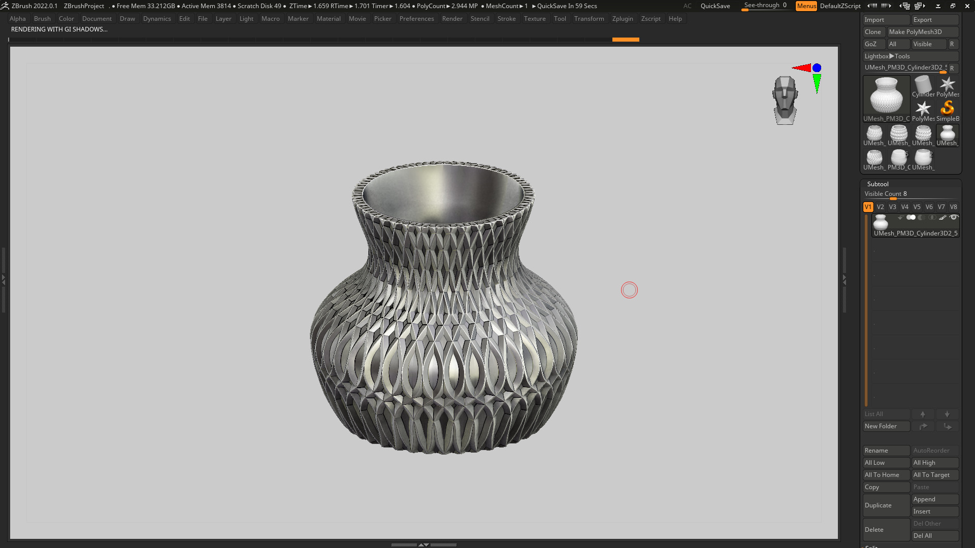vase 3d print 367  3D print model_3