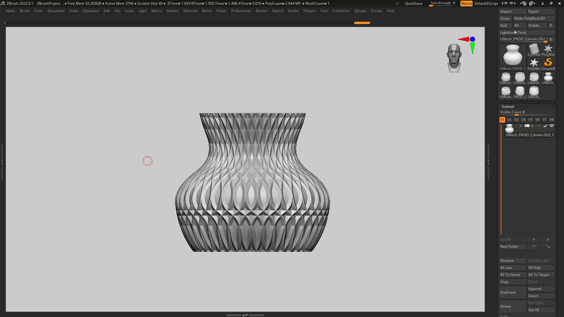 vase 3d print 367  3D print model_6