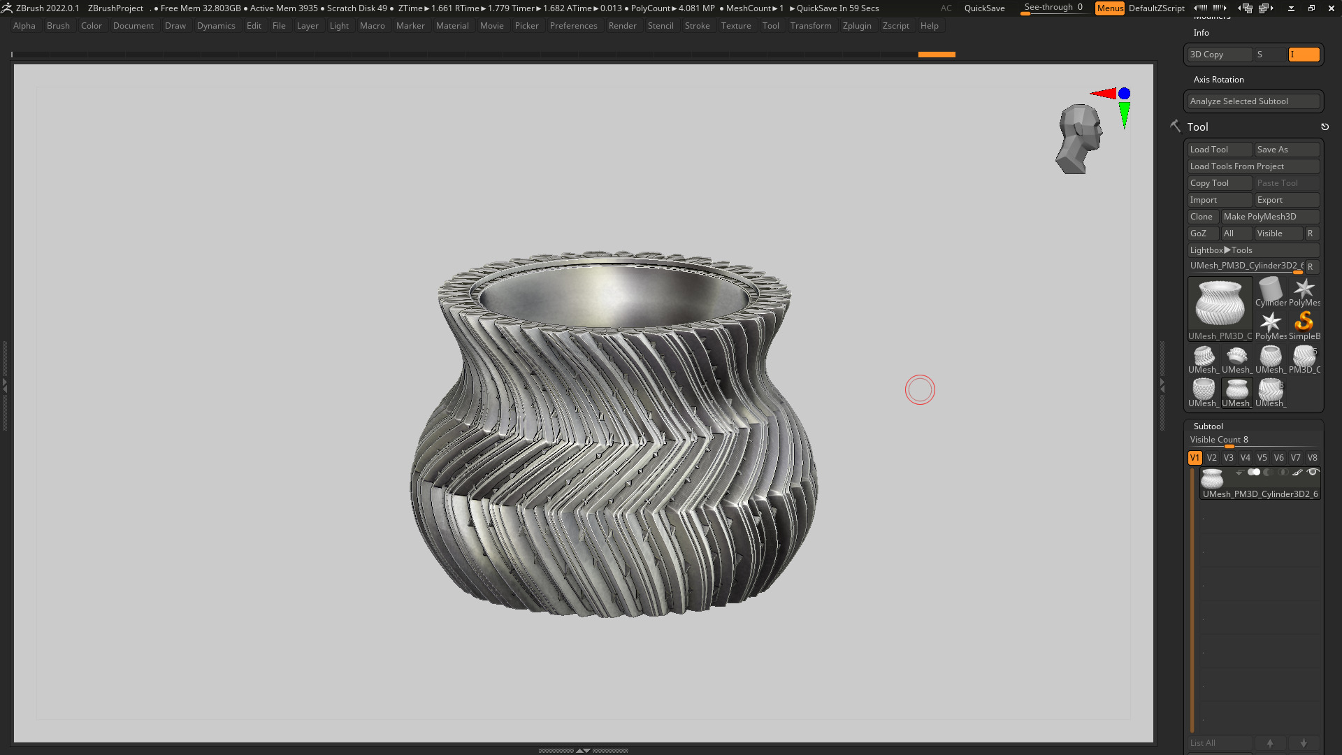 vase 3d print 365  3D print model_3