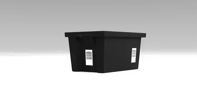 Amazon Style Industrial Crate  tote 3D Model